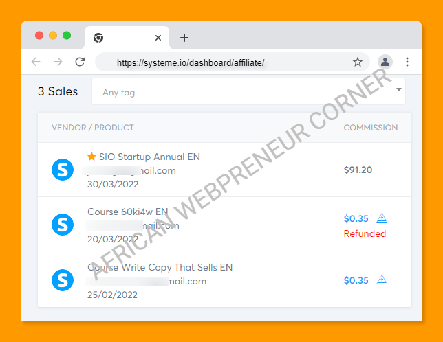 Systeme.io preuve de paiement